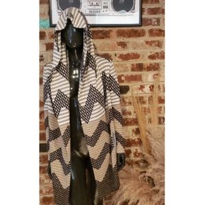 Field and Flower Chevron Print Sweater